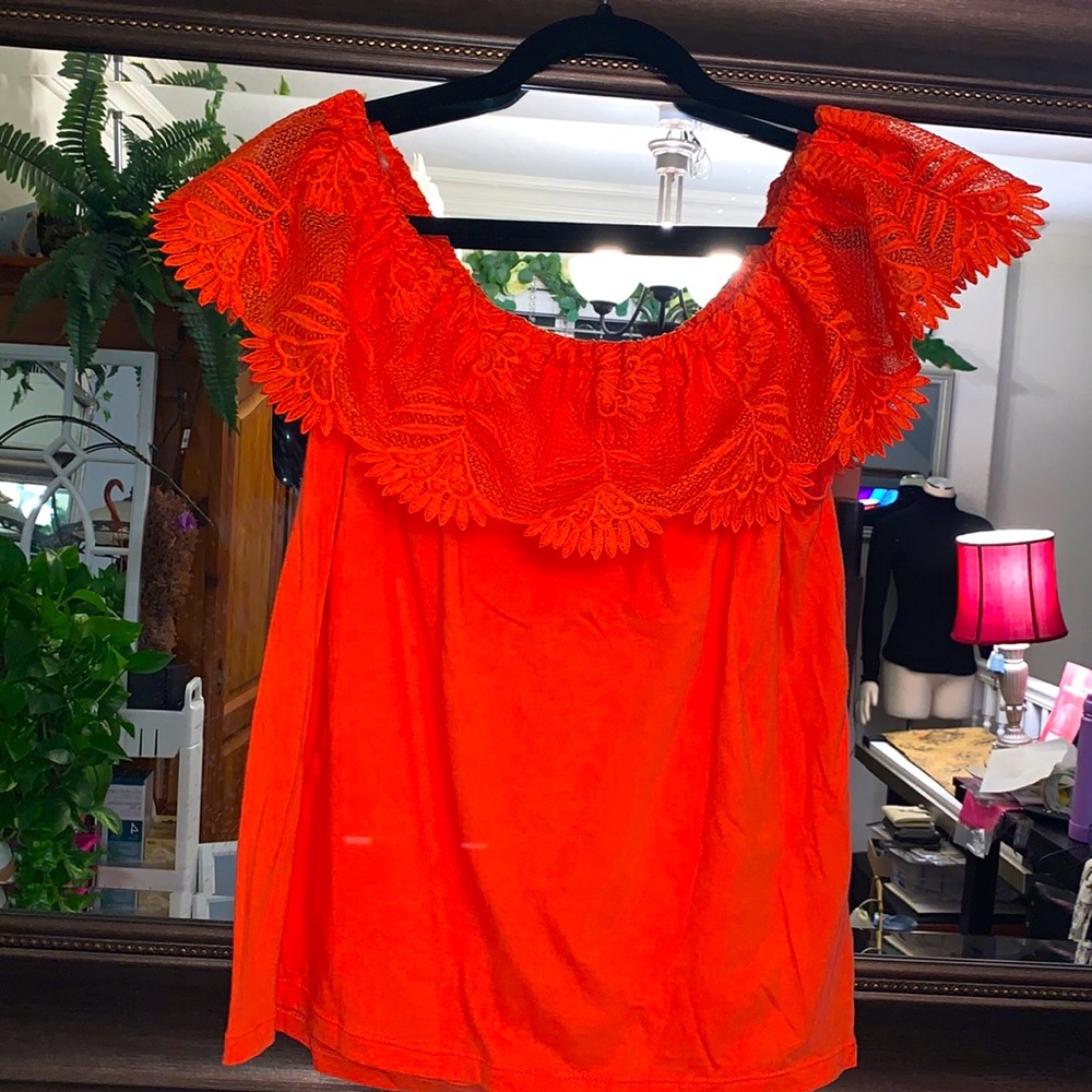 NWTS Fiesta Senorita Blouse. Bright, Off Shoulder